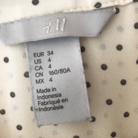 H&M sheer polka dot blouse - Picture 5 of 6